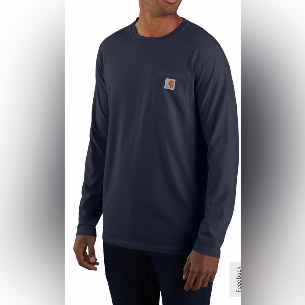 Carhartt Men's Dark Blue Long Sleeve Tee